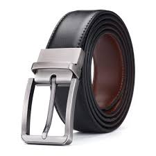 Men reversible leather belt for formal dress - 3