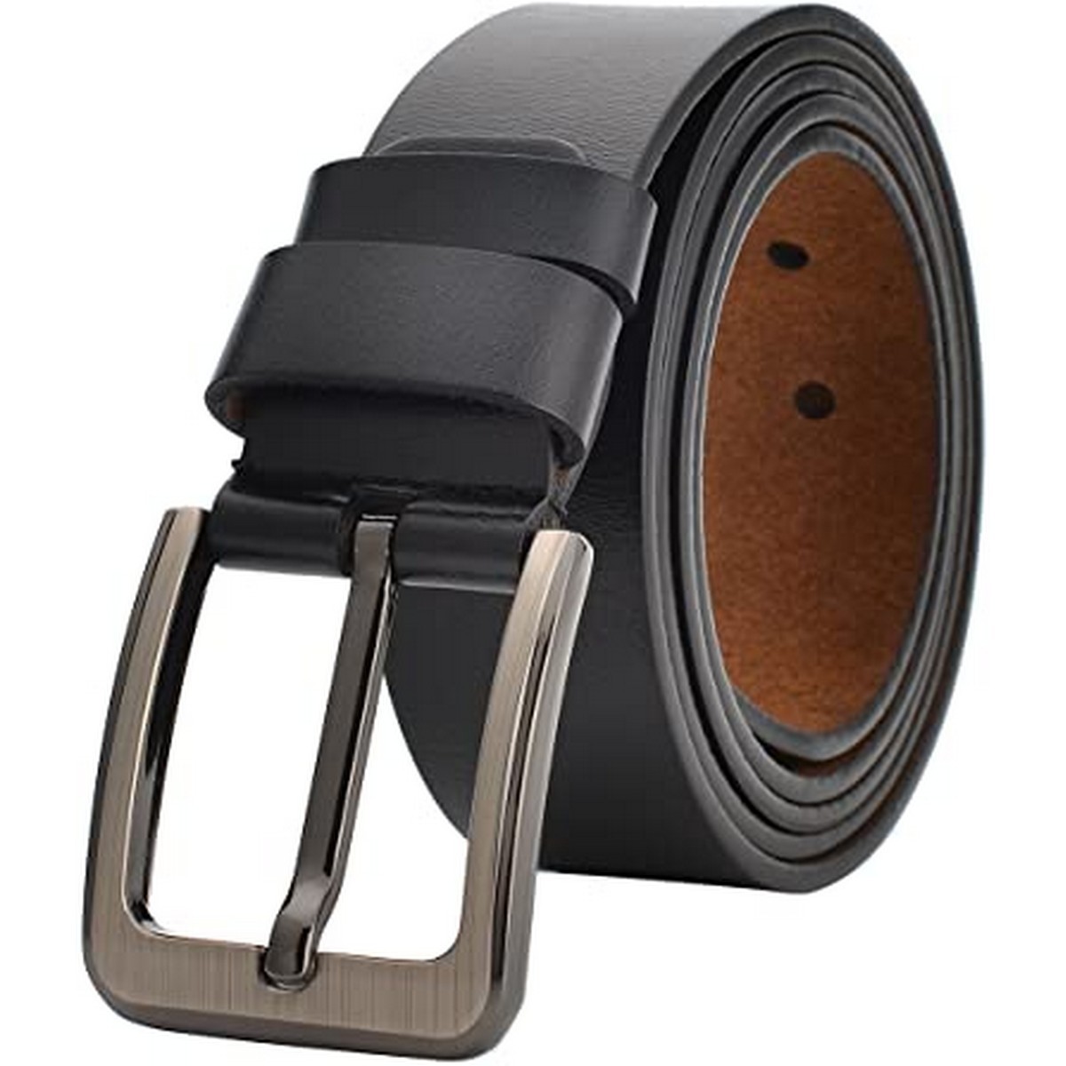 Men reversible leather belt for formal dress - 4