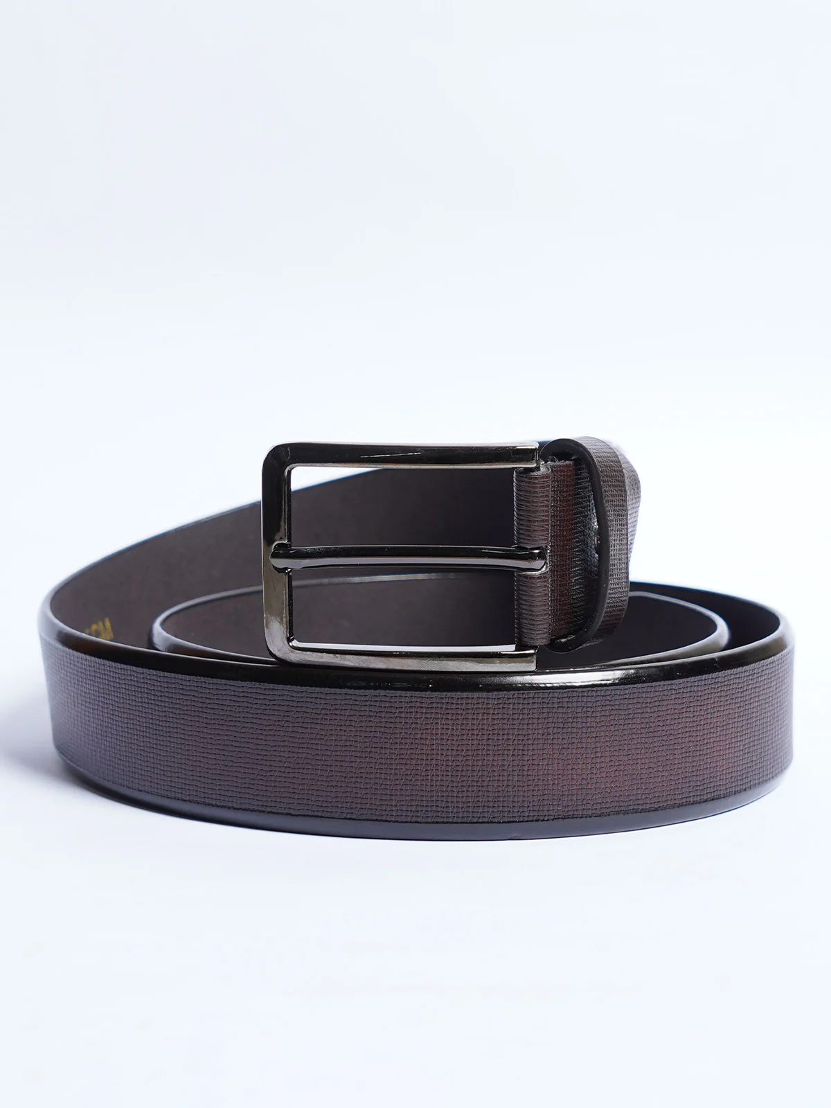 Dark Brown Leather Belt (BELT-870) - 3