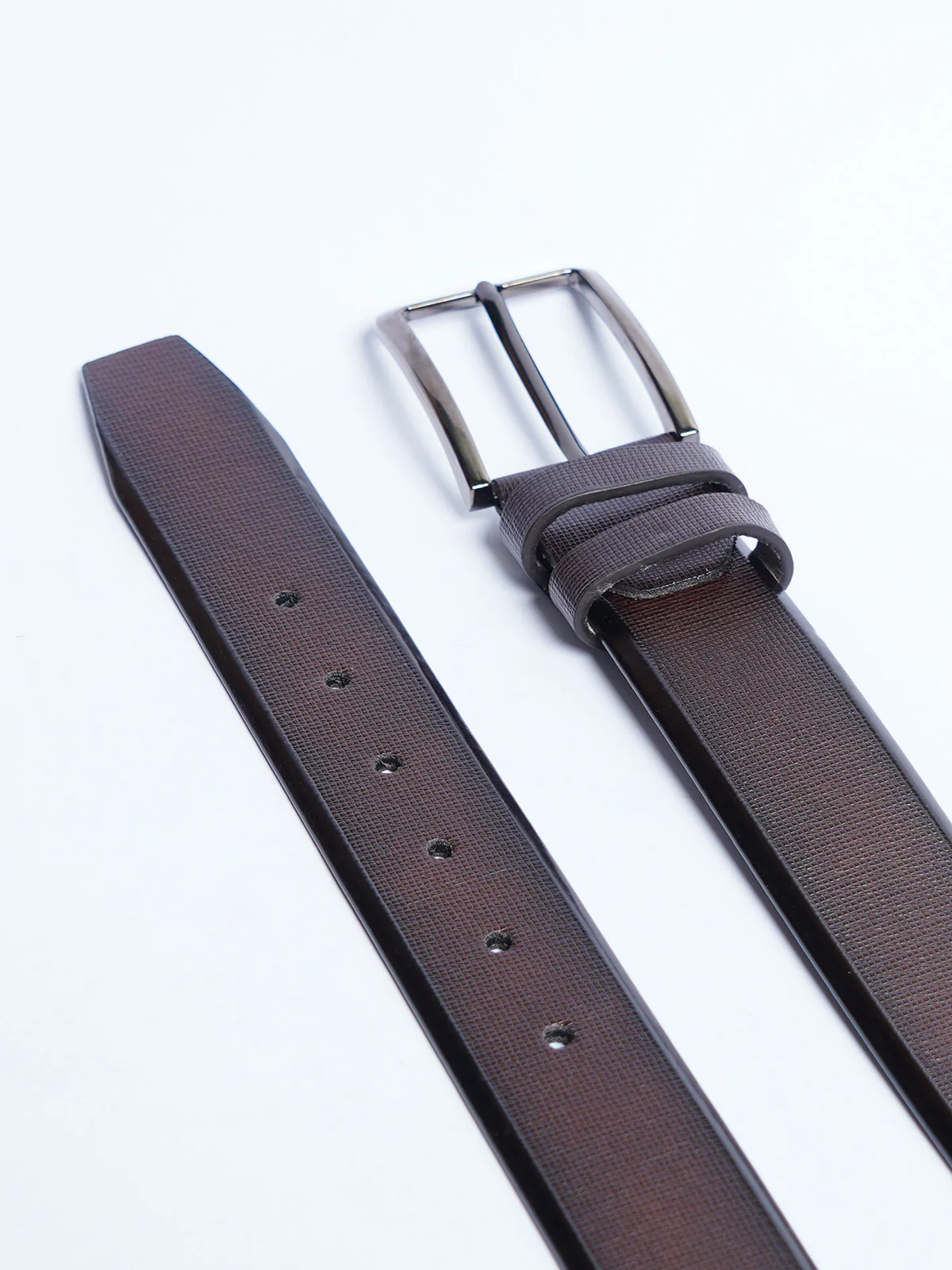 Dark Brown Leather Belt (BELT-870) - 4