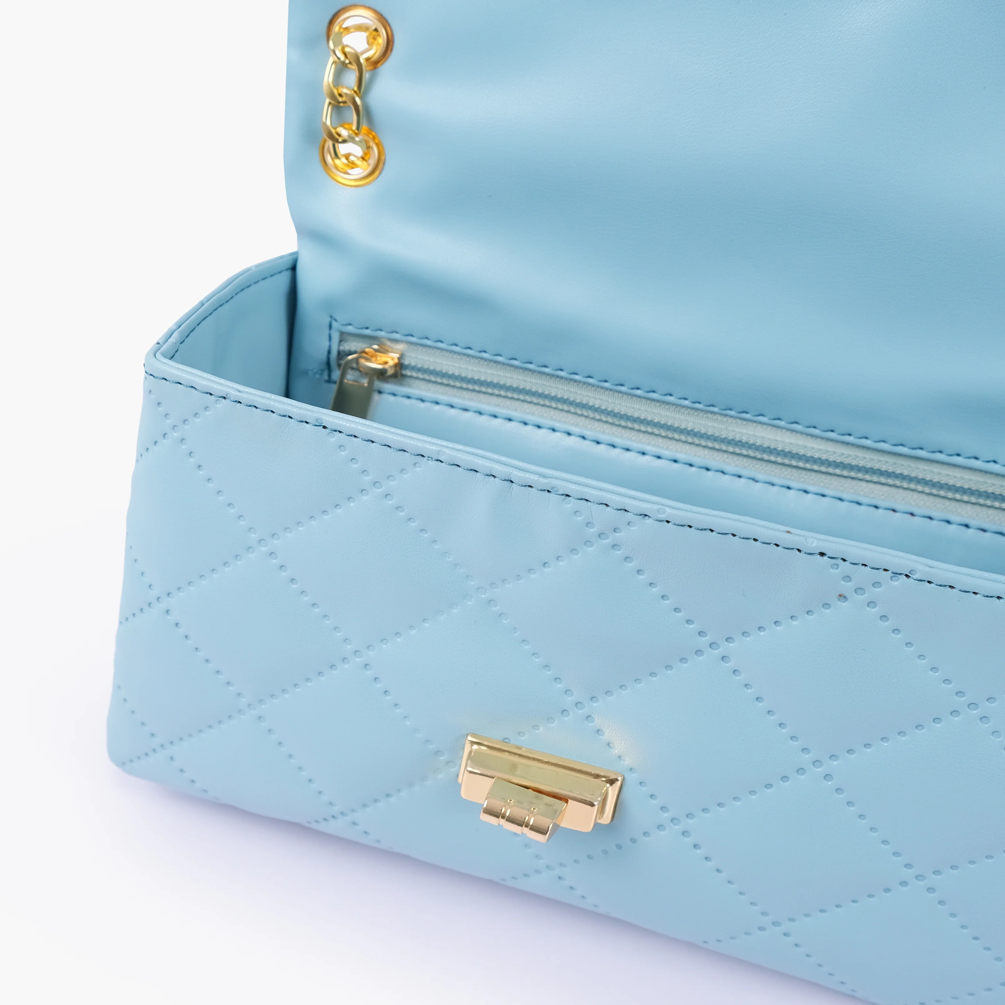 Stylish Mini Crossbody-876 Sky Blue - 2