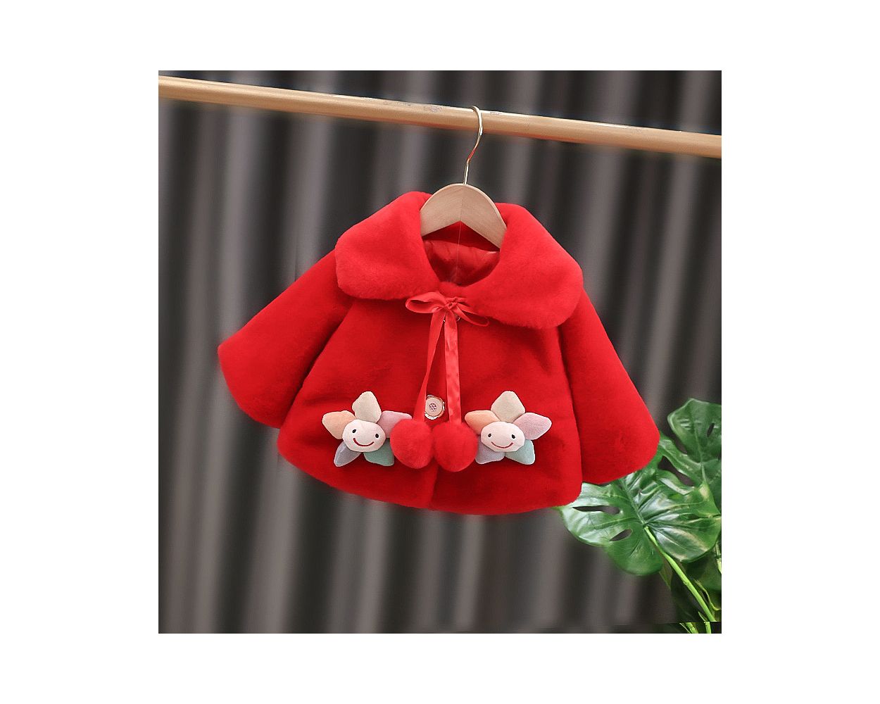 Stylish Red Star Baby Coat Type Winter Jackets For Toddlers
