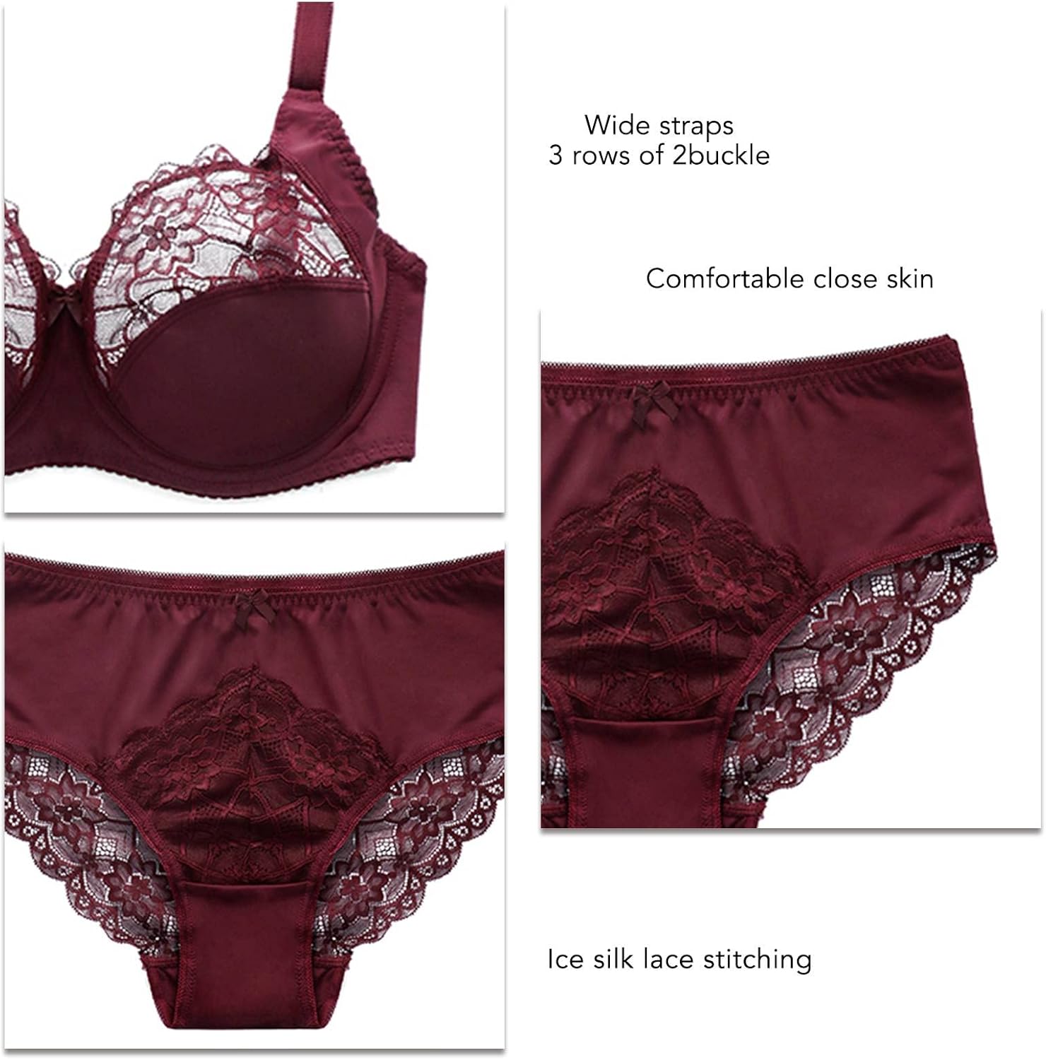 Lace Bra Set Lace Underwear Sets 2pcs - 4