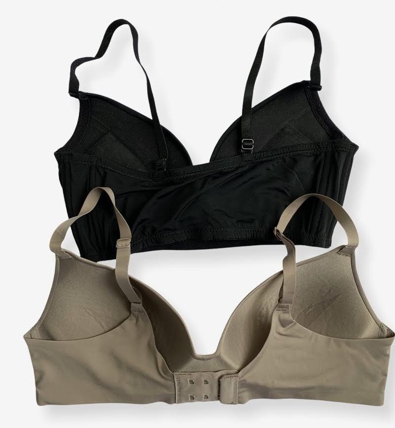 T-Shirt Bra - Soft Padded Imported Stocklot Branded Pushup Bra - Non Wired Bra - Non Padded Bra - Pack of 2 - 2