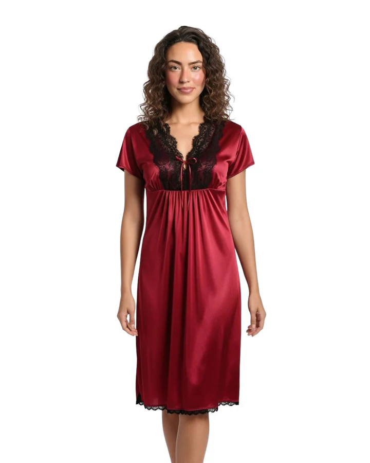 Gown Set - Rivya - Maroon - 4