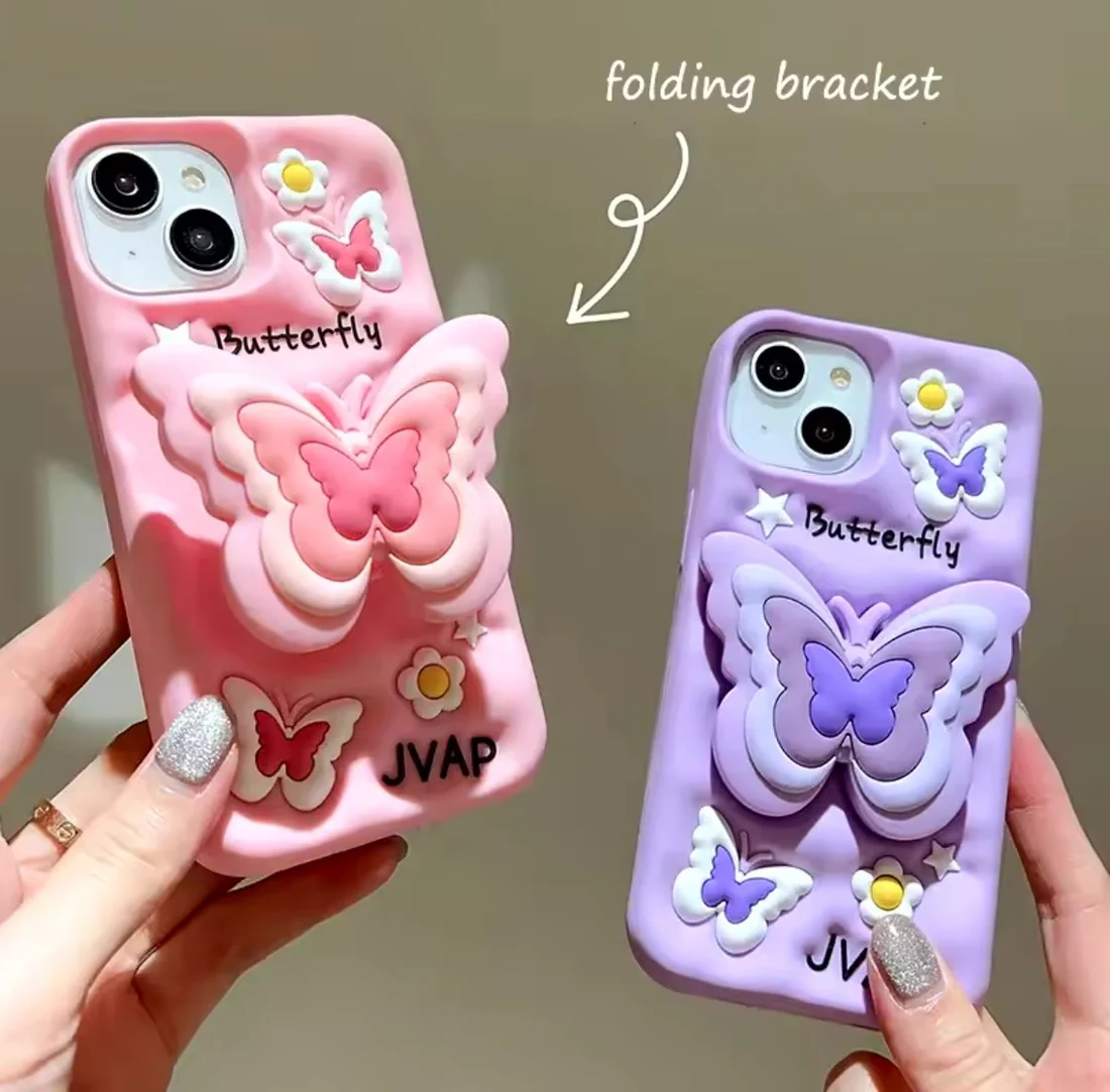 3D Butterfly Case With Holder - 2