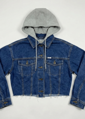 Crop Hood Denim Jacket-08