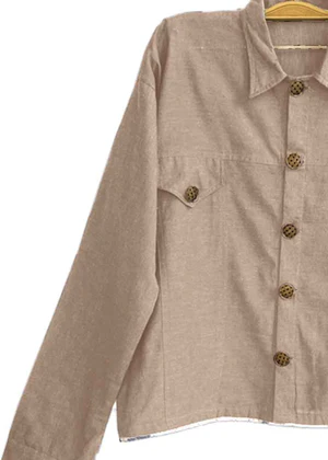 Denim Jacket - Beige - 2