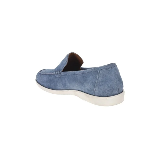 Men Blue-suede Formal Moccasin - 3
