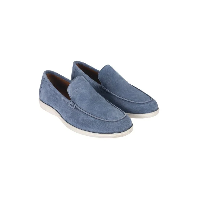 Men Blue-suede Formal Moccasin - 4