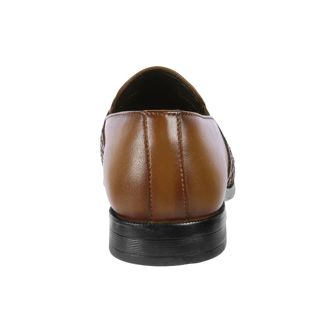 Men Tan Formal Moccasin - 3