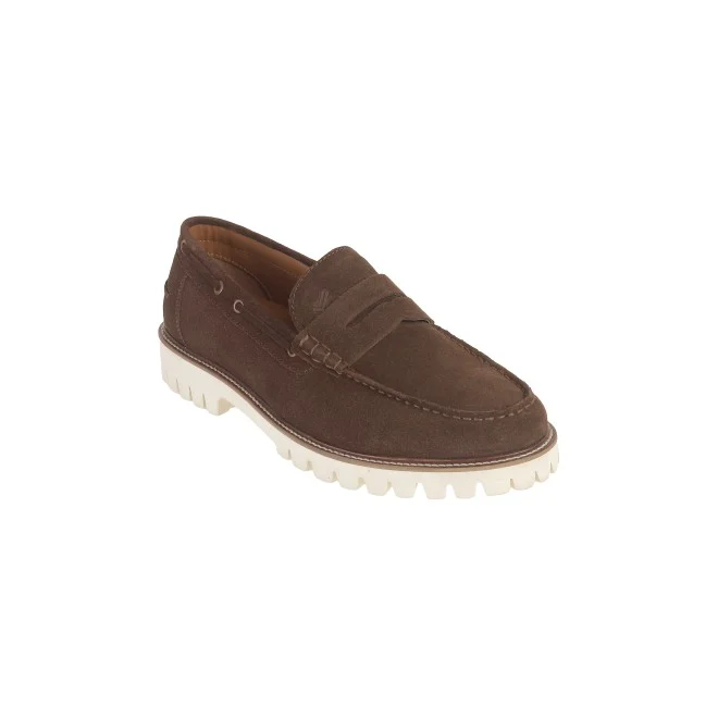 Men Brown-suede Casual Loafers - 2