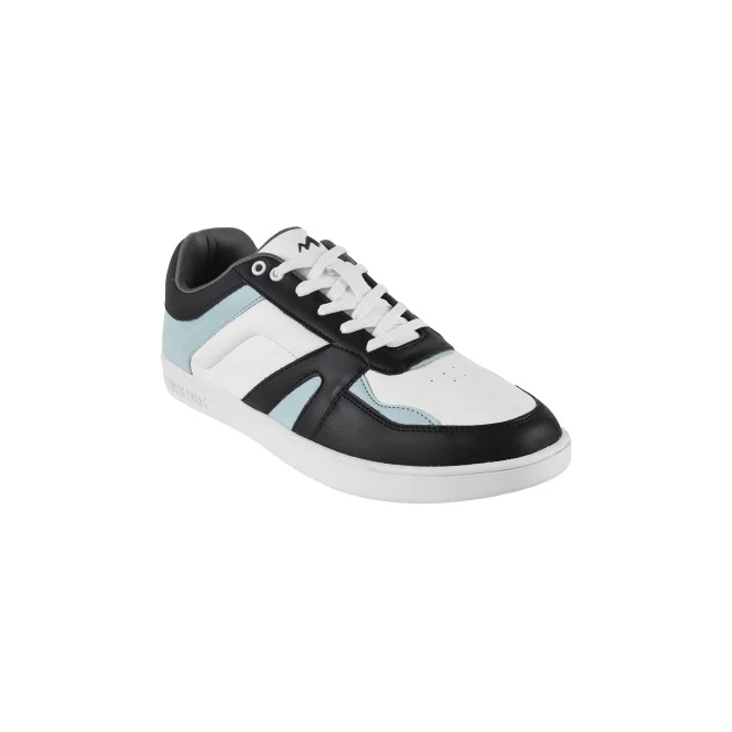 Men White-Blue Casual Sneakers - 2