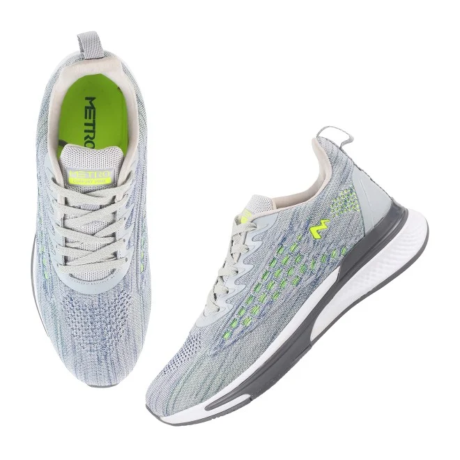 Men Grey Sports Walking Shoes - 4