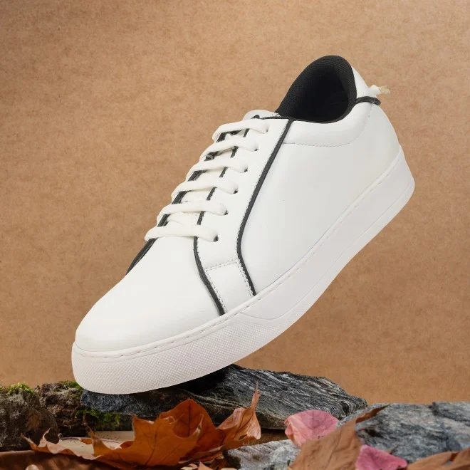 Men White-black Casual Sneakers