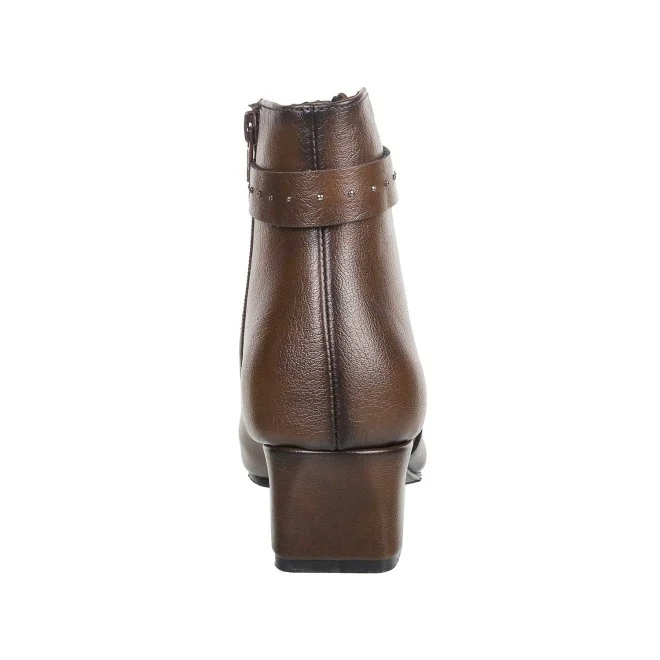 Women Brown Party Boots - 3