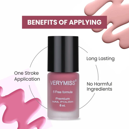 VERYMISS Premium Matte Nail Polish - 252 Rustic Red - 3