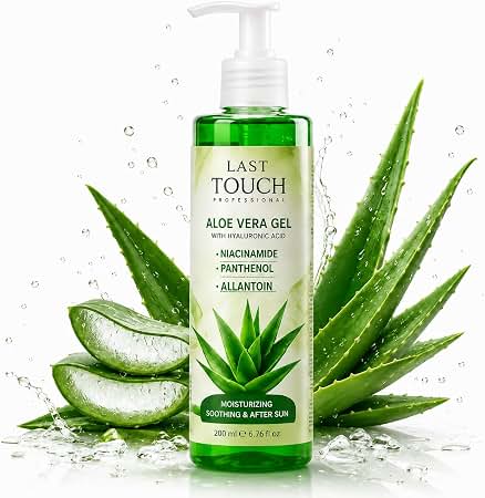 Bio-G Face Aloe Moisturizer with Hyaluronic Acid,Panthenol Aloe Vera Gel Sunburn Relief,After Sun Butter,Moisturizing, Fast Absorbing for Face, Skin, Body&Hair