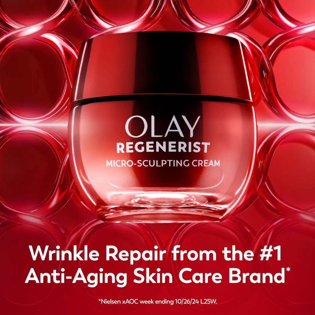Olay Face Moisturizer, Regenerist Micro-Sculpting Cream for Women, Fragrance-Free - Anti-Aging, Anti-Wrinkle, Firming Skin Care - Triple Collagen Cream, Peptide, Hyaluronic Acid, Niacinamide, 1.7oz - 2