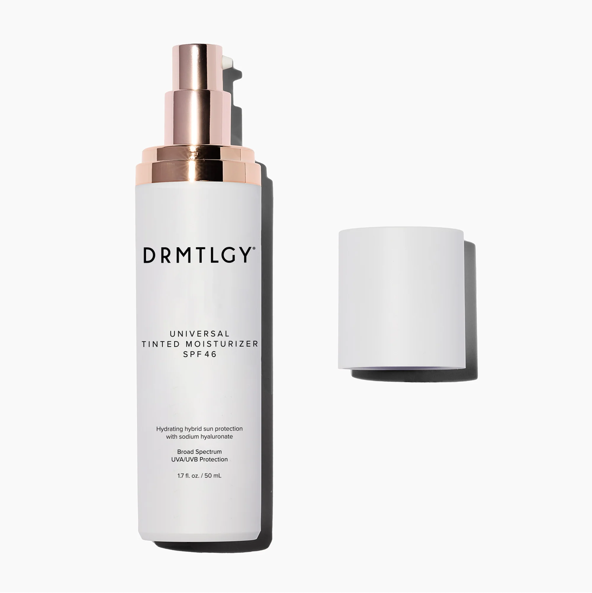DRMTLGY Universal Tinted Moisturizer SPF 46, Dewy Tinted Sunscreen
