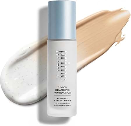 # Foundation 4 in 1 - Color Changing Foundation, Medium Spectrum with SPF 50, Hypoallergenic Hydrating Liquid Concealer, Long-lasting & Waterproof Natural Finish - 1.0 fl oz