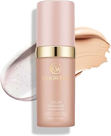 # Foundation 4 in 1 - Color Changing Foundation, Medium Spectrum with SPF 50, Hypoallergenic Hydrating Liquid Concealer, Long-lasting & Waterproof Natural Finish - 1.0 fl oz - 2