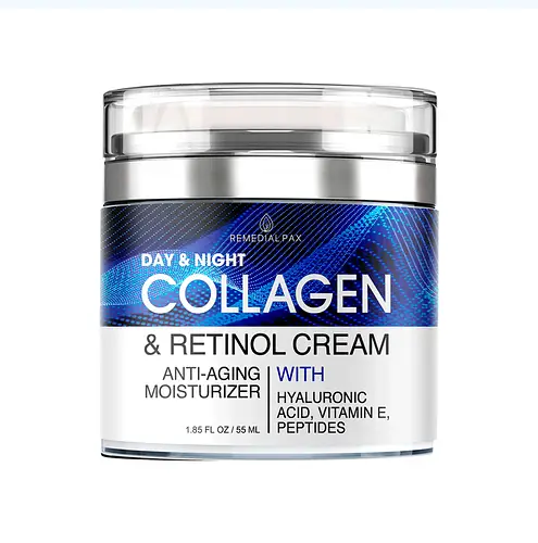 SimplyVital Face Moisturizer Retinol Collagen Hyaluronic Acid Cream 1.7 oz | Anti-Aging, Moisturizer Face Cream for Women & Men, Visibly Firming, Hydrating Neck Care, Day & Night Skin Care, Silky Feel - 2