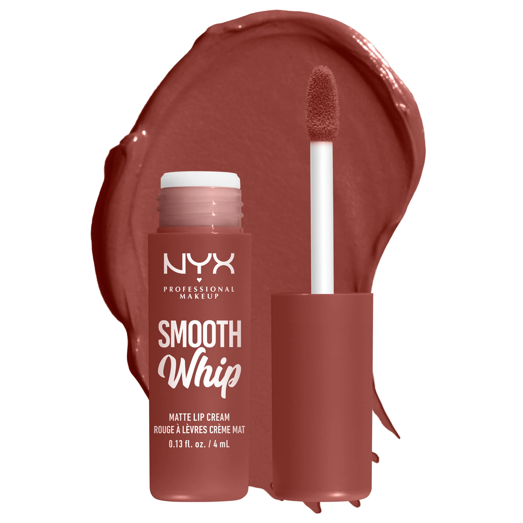 NYX PROFESSIONAL MAKEUP Smooth Whip Matte Lip Cream, Long Lasting, Moisturizing, Vegan Liquid Lipstick - Cheeks (Soft Pinky Nude)