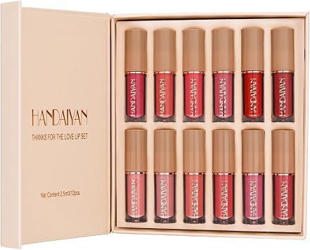 12Pcs Velvet Matte Lipstick Set, Nude to Dark Shades, Long-Lasting,Color A | Highly pigmented matte color, smooth creamy glide, waterproof wear, nude-to-dark tones, ideal for daily makeup or gifting - 2