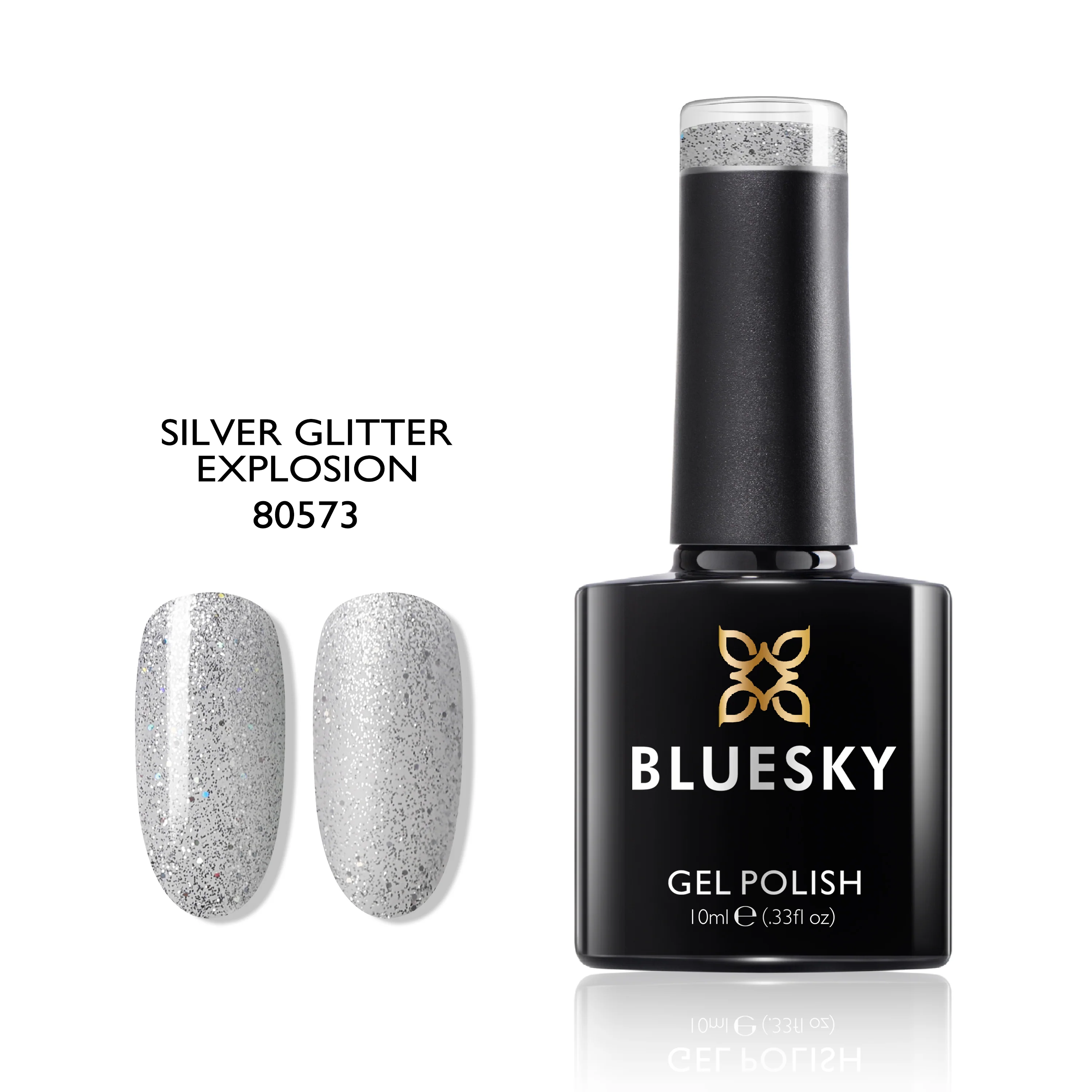 Silver Glitter Explosion (023) - 2