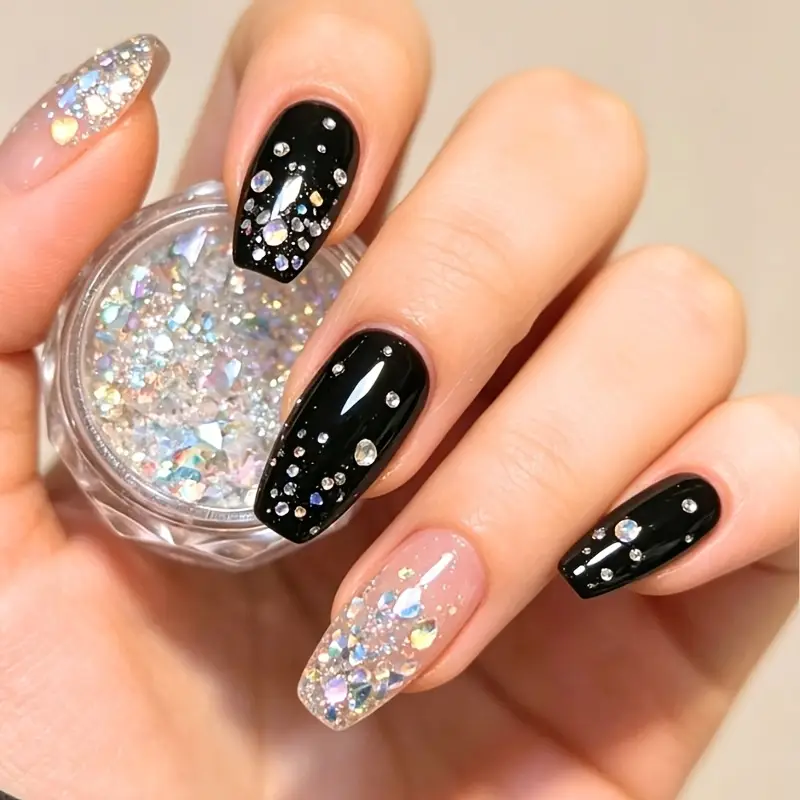 DIY Iridescent Glitter Nail Polish