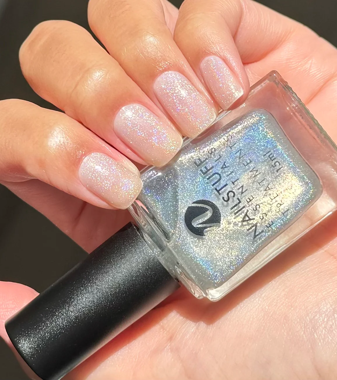 Diamond Blast.401 Silver Holographic Glitter Nail Polish Topper