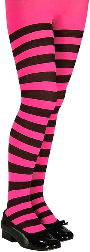 Pink Striped Tights - 2