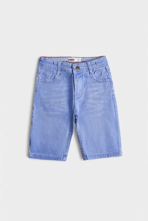 Boys Denim rigid Short Never Stop Dreaming-LT.Blue - 2