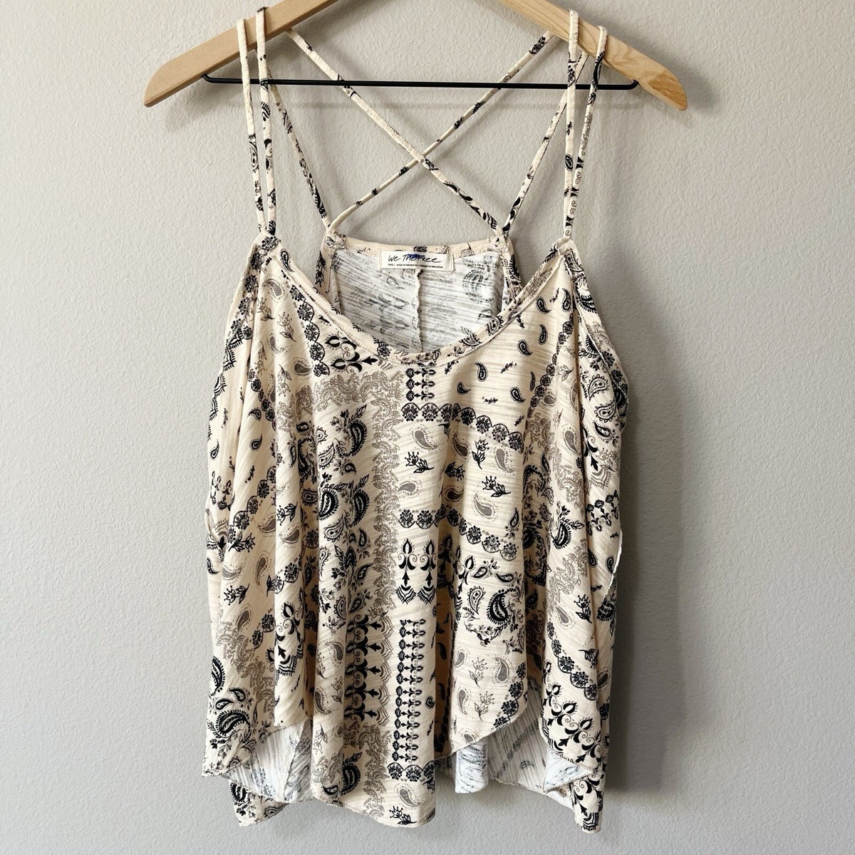 Ivory Paisley Printed Cotton Top - 2