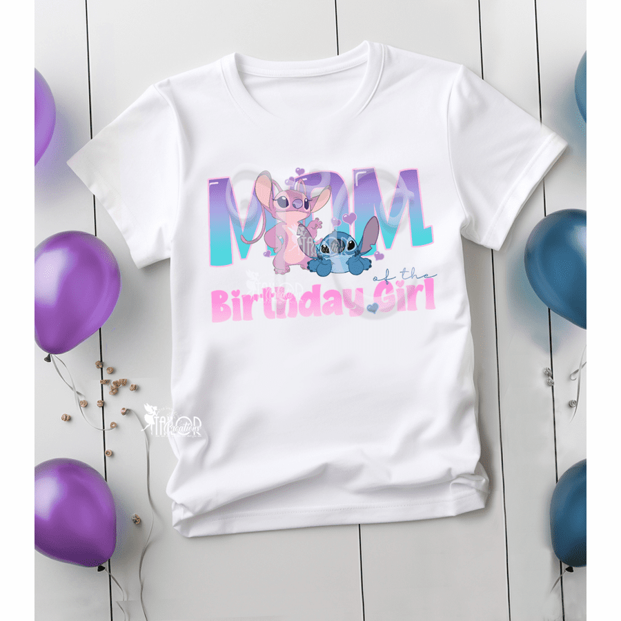 Baby Girl Purple Stitch and Angel T-Shirt