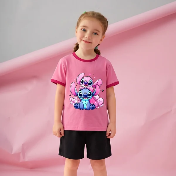 Baby Girl Purple Mommy's Cardio Print T-Shirt - 2