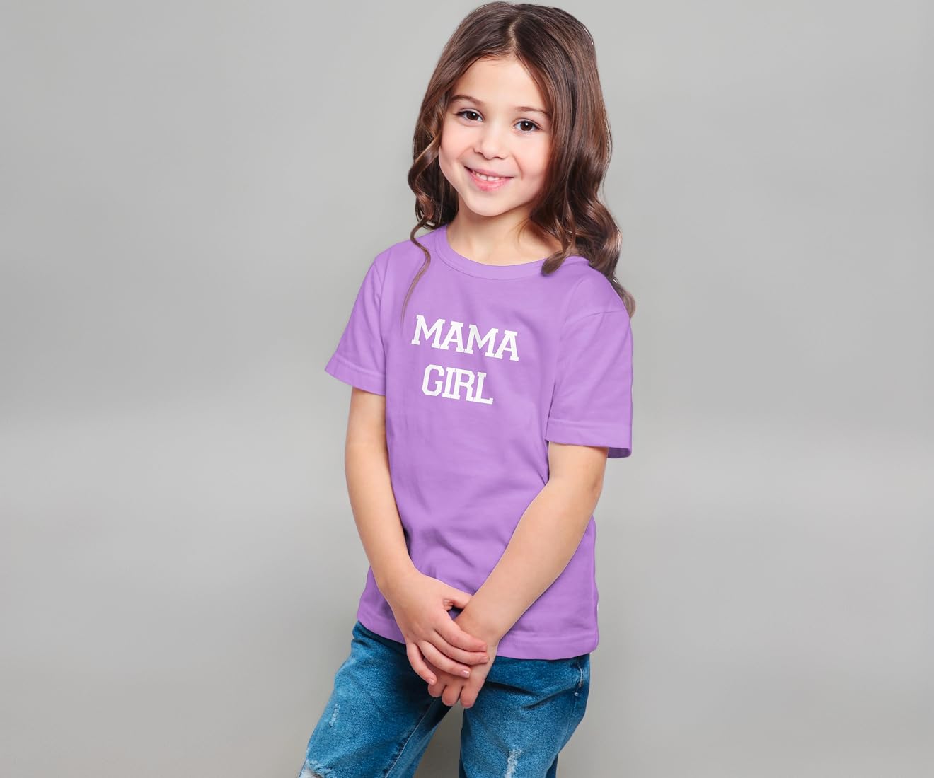 Baby Girl Purple Mommy's Cardio Print T-Shirt