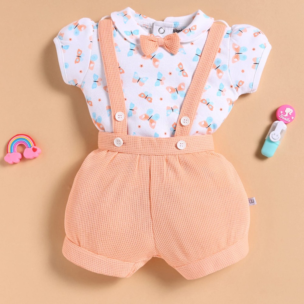 Wonder-Child Baby Girl 3 Piece Set Butterflies Print - 2