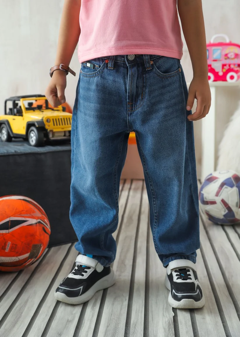 Boys Blue Rover Straight Fit Jeans - 2