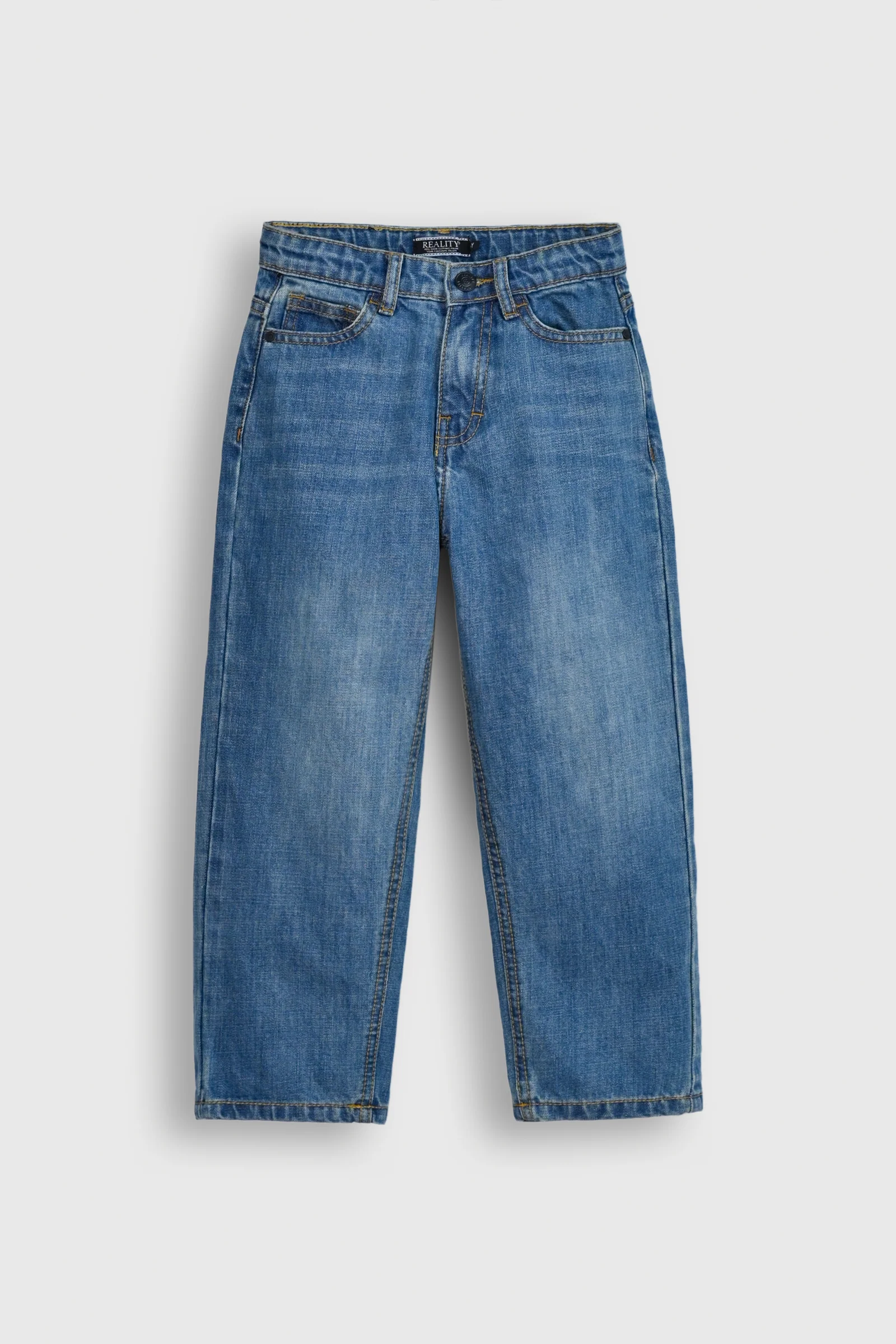 Boys Blue Straight Cut Denim Jeans