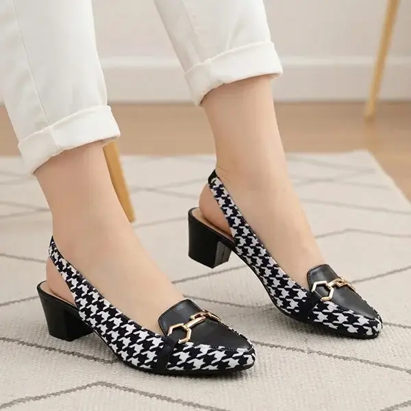 Black Block Heel Pump PIU_03