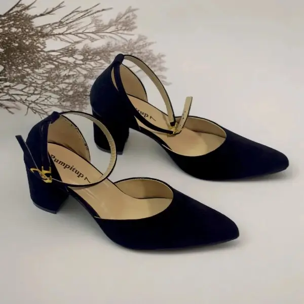 Black Block Heel Pump PIU_03 - 2