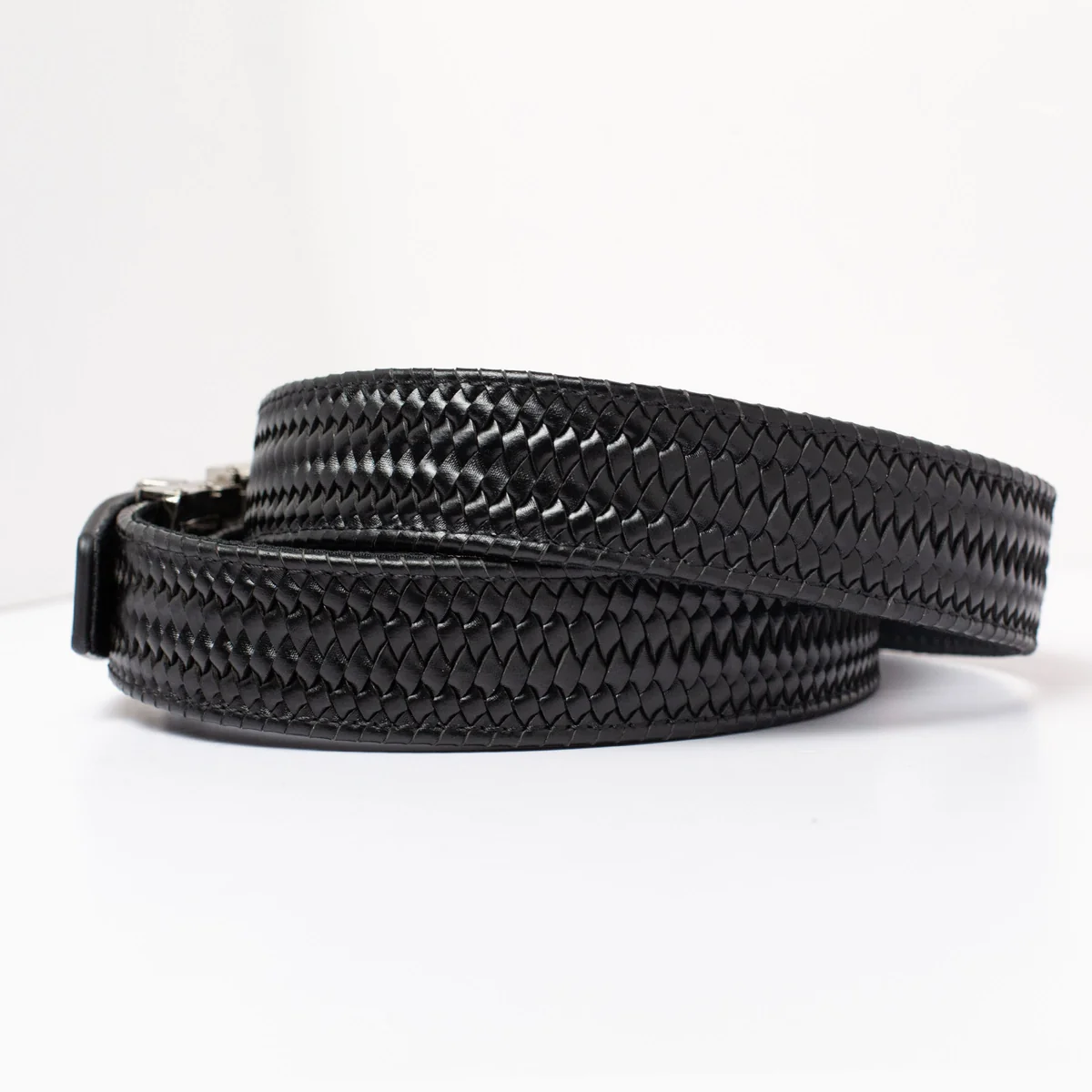 Braided Black Golf Ratchet Belt 1.38" [35mm]