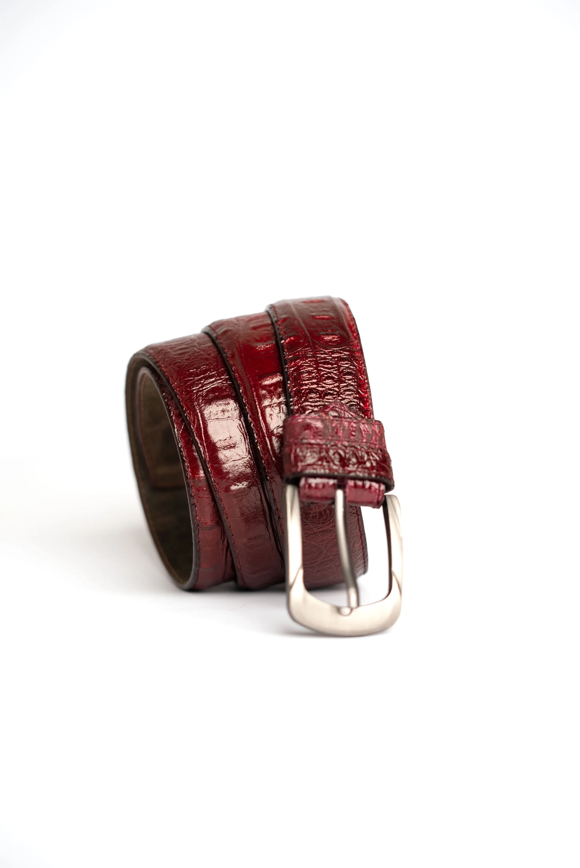 Maroon Braided Belt