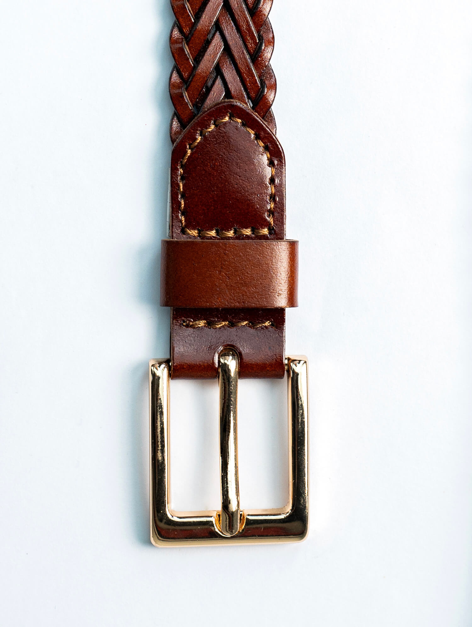 Maroon Braided Belt - 2