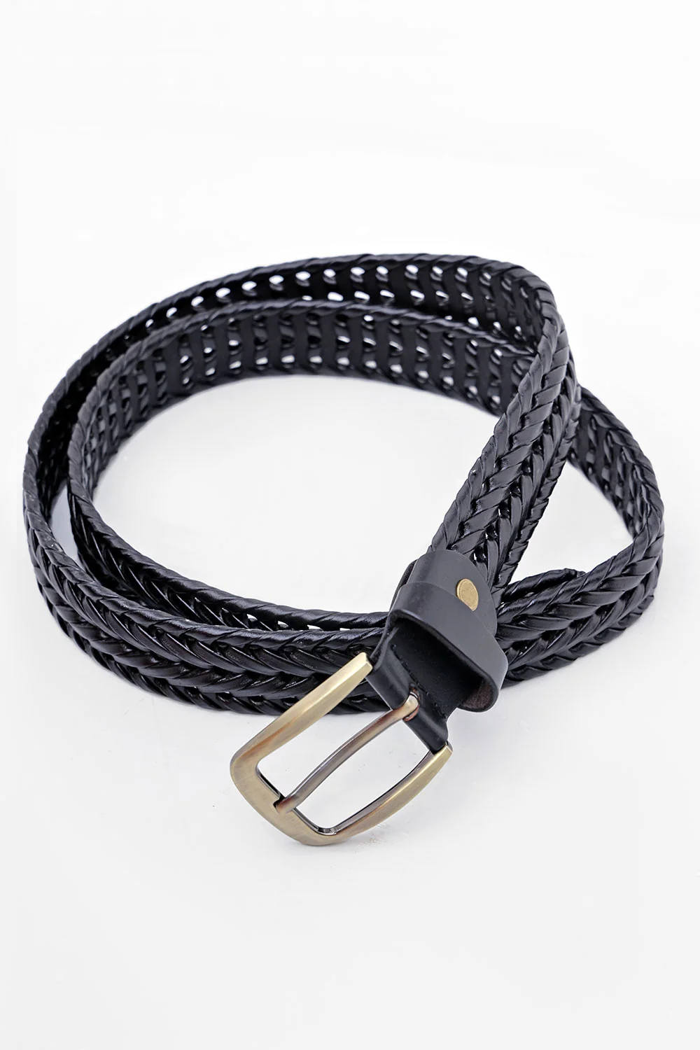 Black Braided Belt