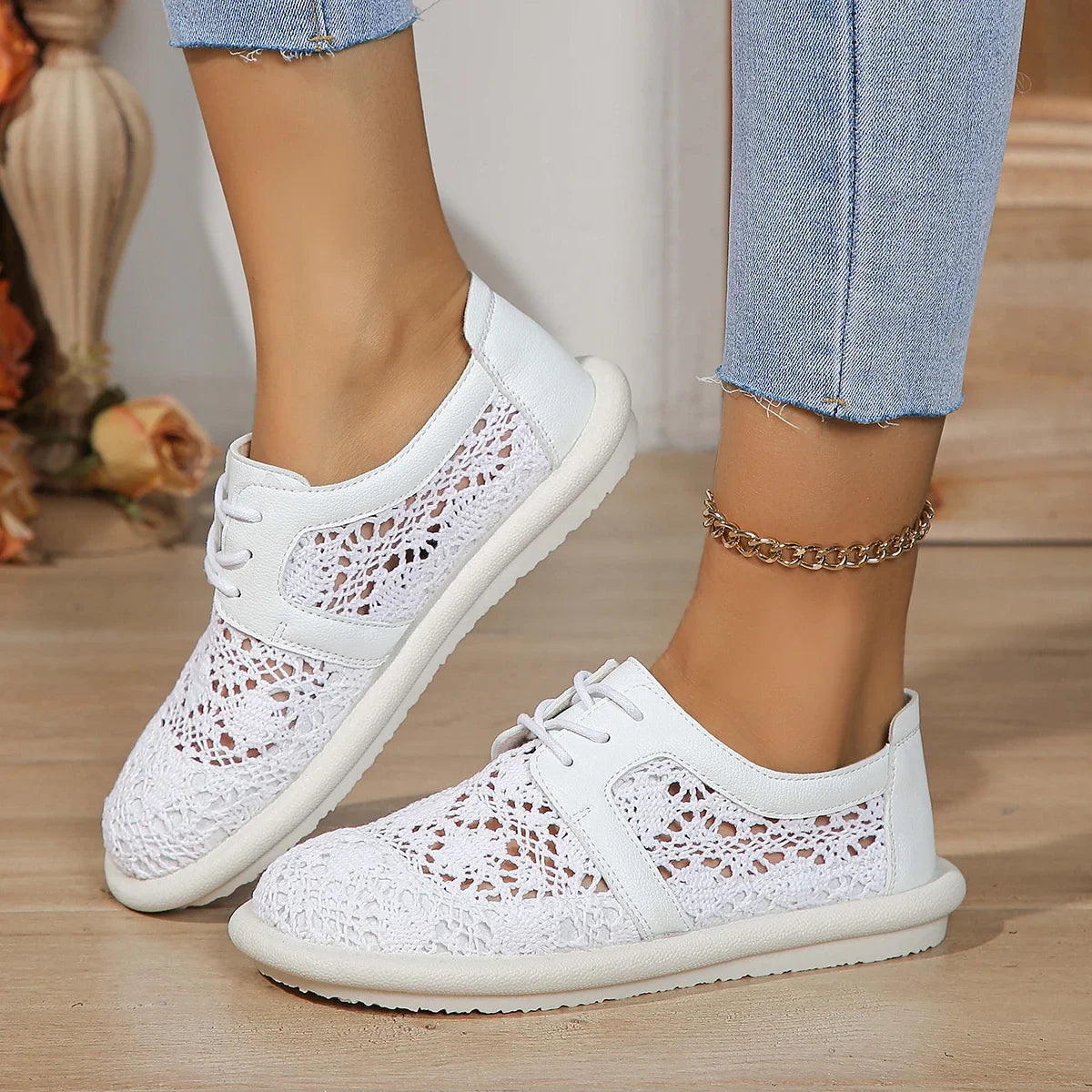 Ziyana Women’s Single Lace Casual Shoes (1-Lace Design)