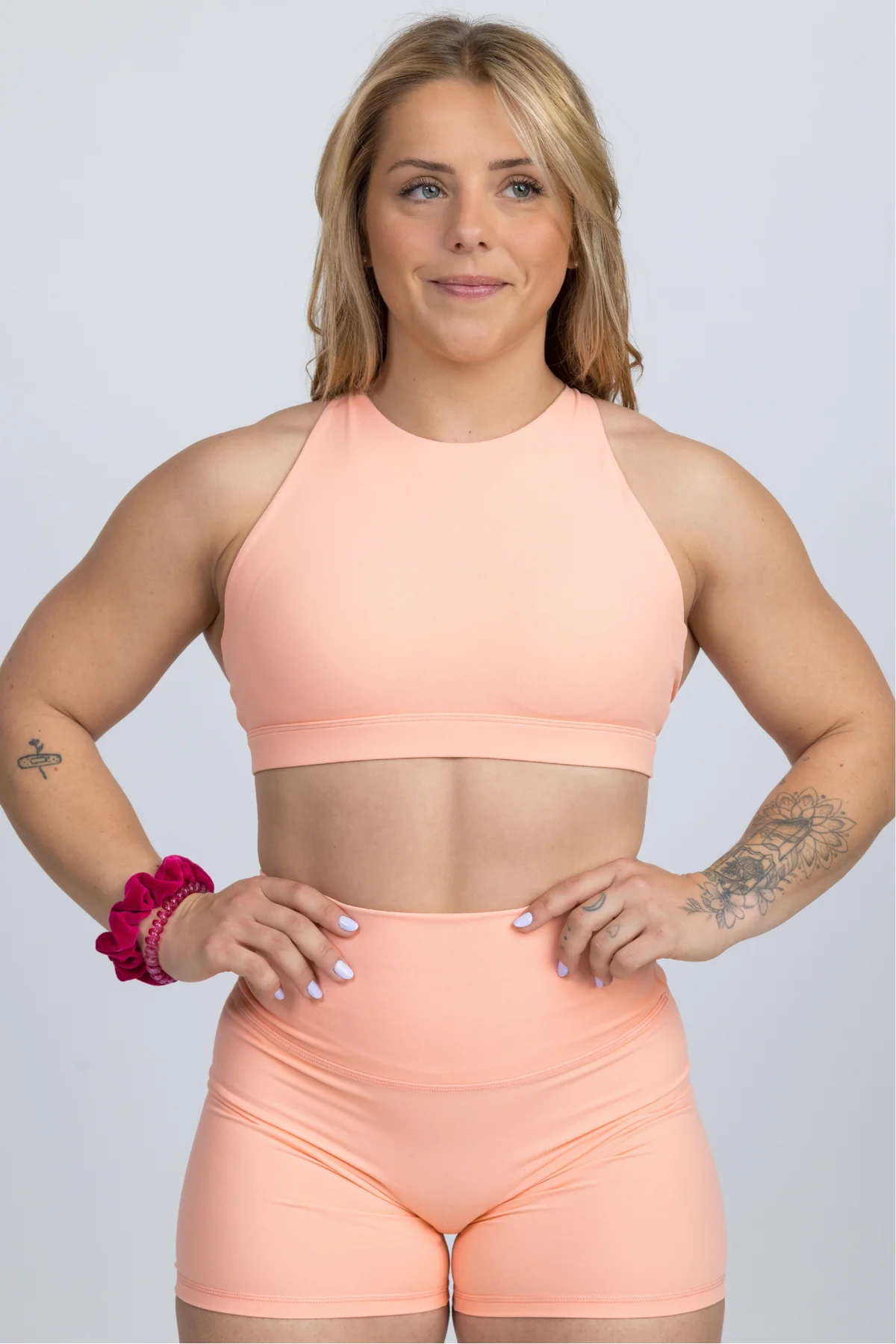 Peach Sports Bra