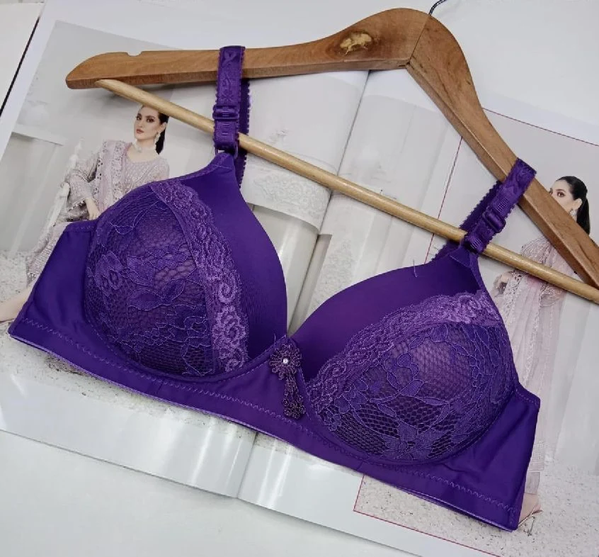 Skin Embroidered Full Cup Wrinkle Free Padded Bra